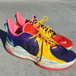 Nike Paul George 5 LA Drip purple pink orange 15